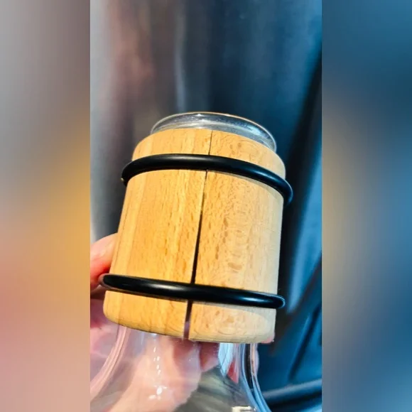 ULF HANSES. Mulled wine flask, glass & wood, Boda Nova.